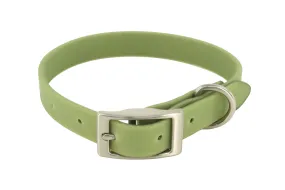 MuttNation Fueled by Miranda Lambert Waterproof Dog Collar Sage 3/4 X 13-18