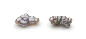 Natural Oyster Pearl Pair 13.8 cttw