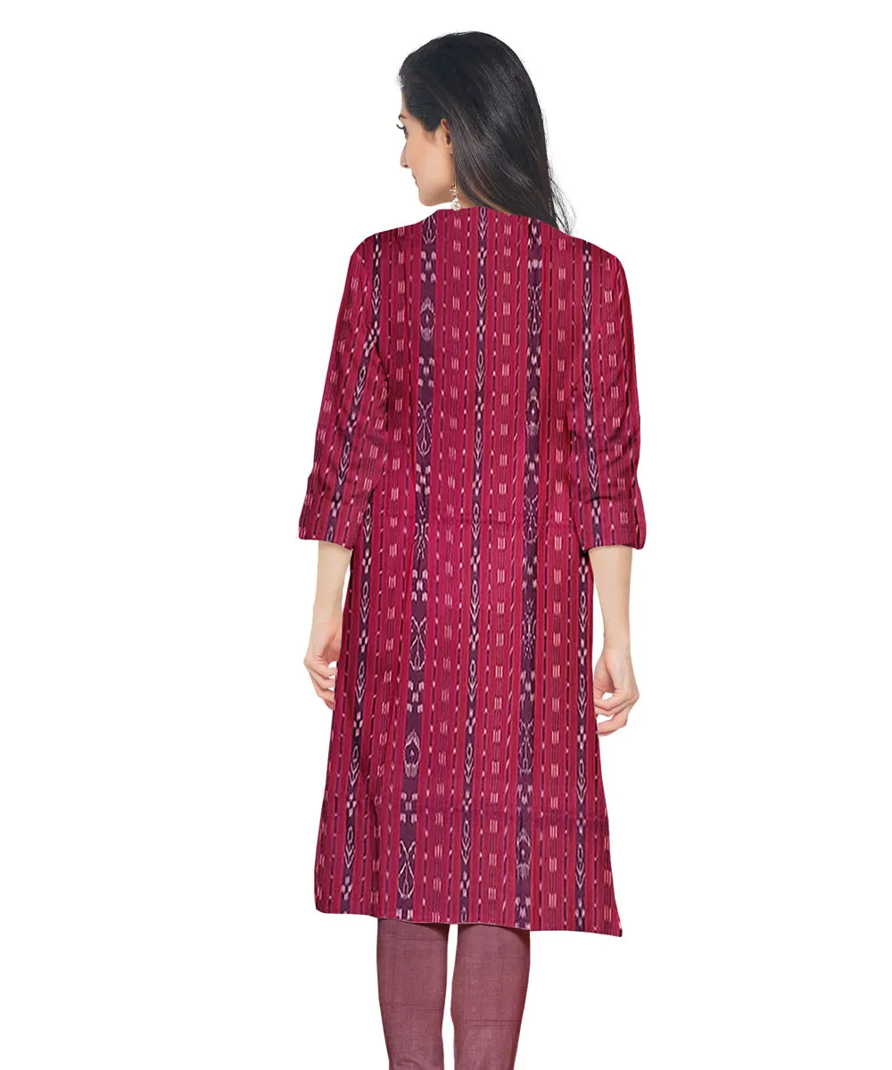 Navy blue  hand woven cotton nuapatna dress material