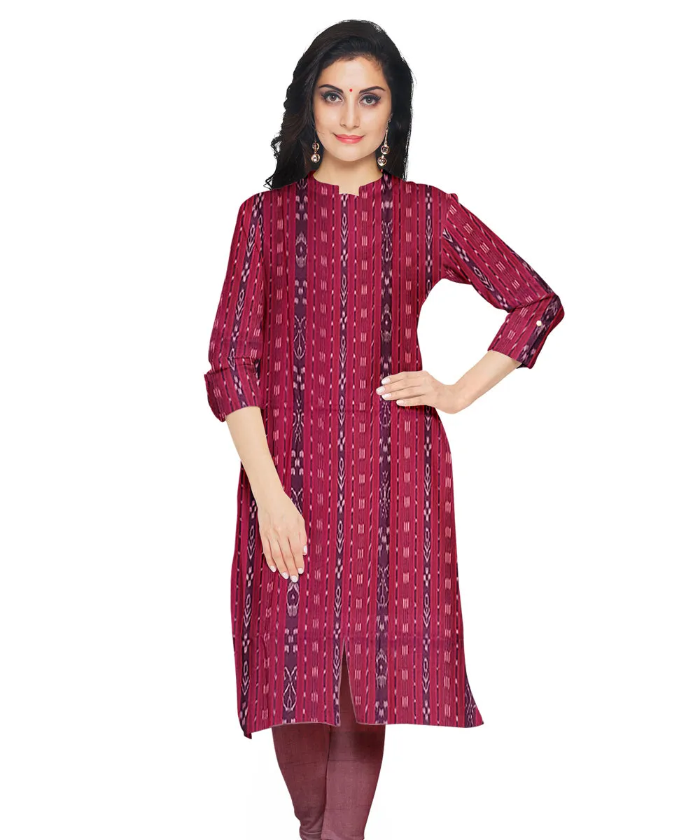 Navy blue  hand woven cotton nuapatna dress material