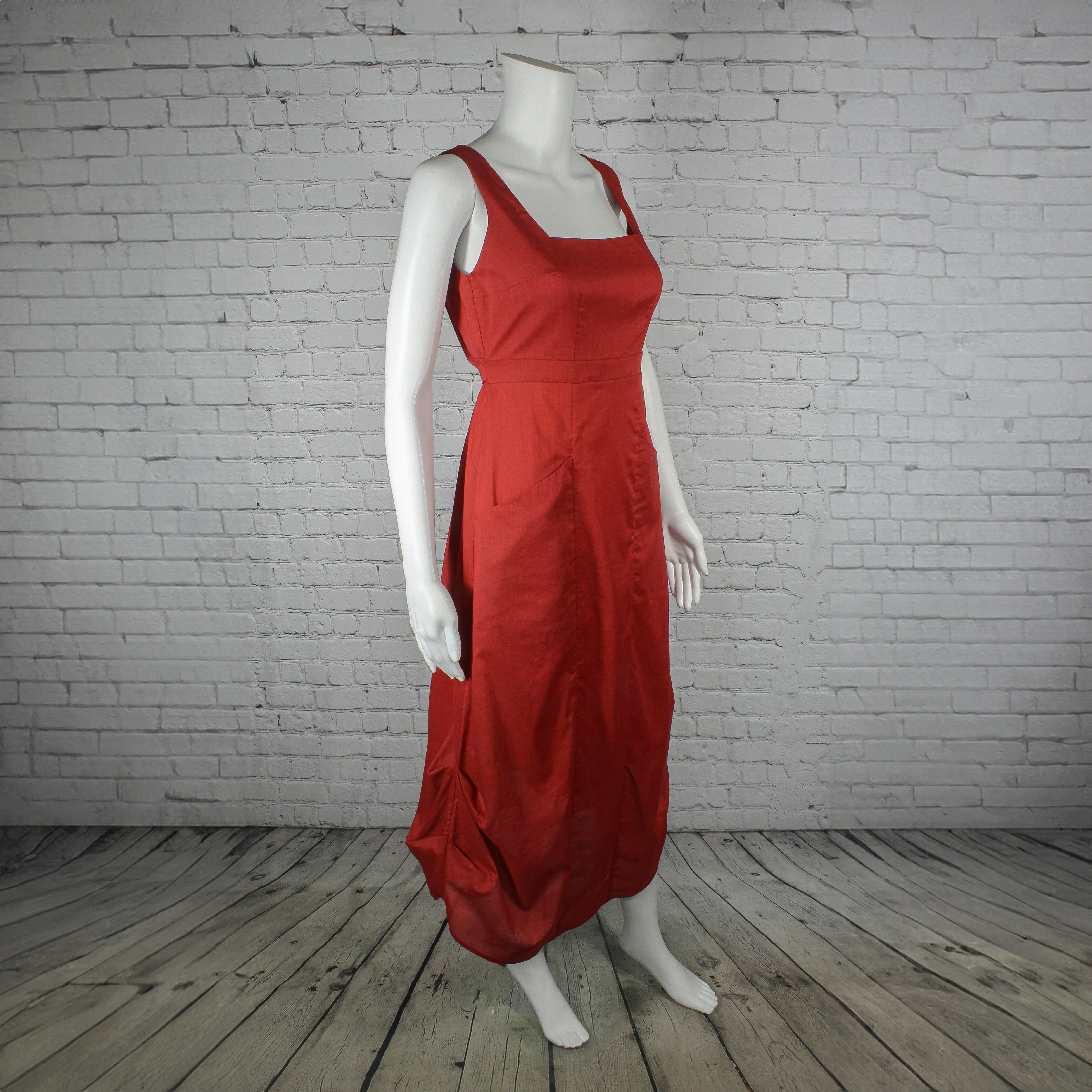 NEW! Bronte Dress in Red Japanese Lawn by Kim Schalk