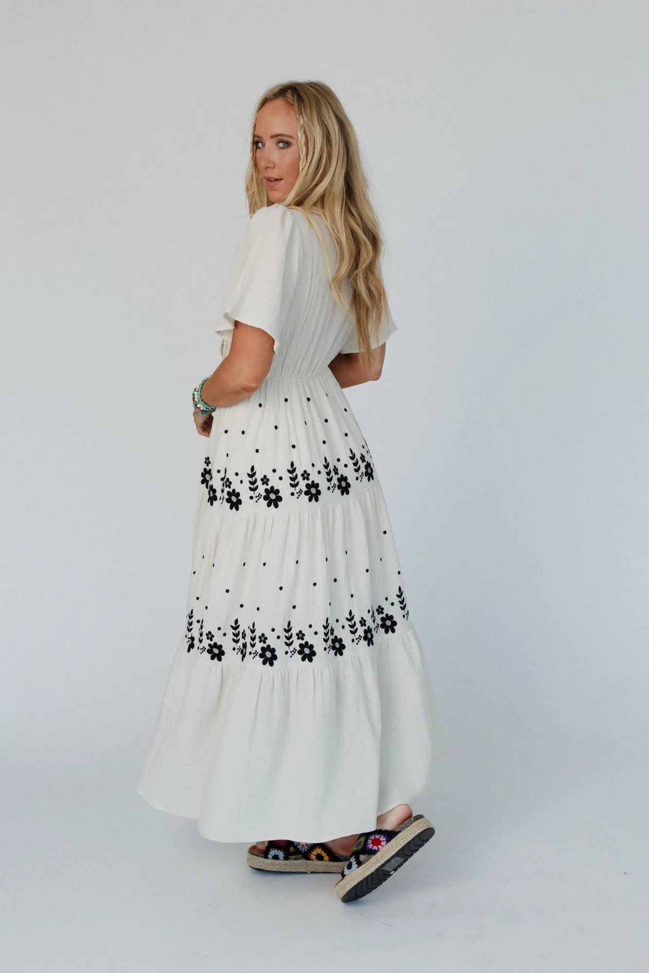 New Creation Embroidered Maxi Dress - Ivory