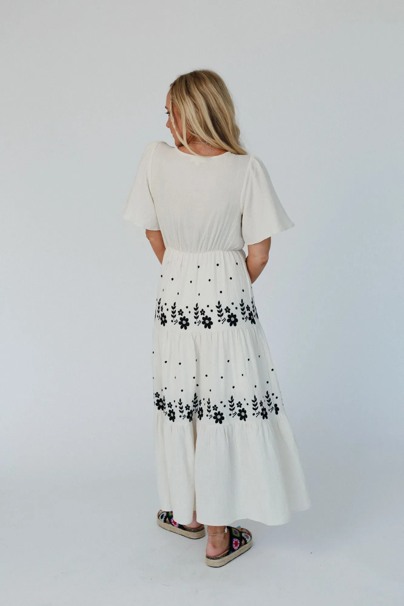 New Creation Embroidered Maxi Dress - Ivory