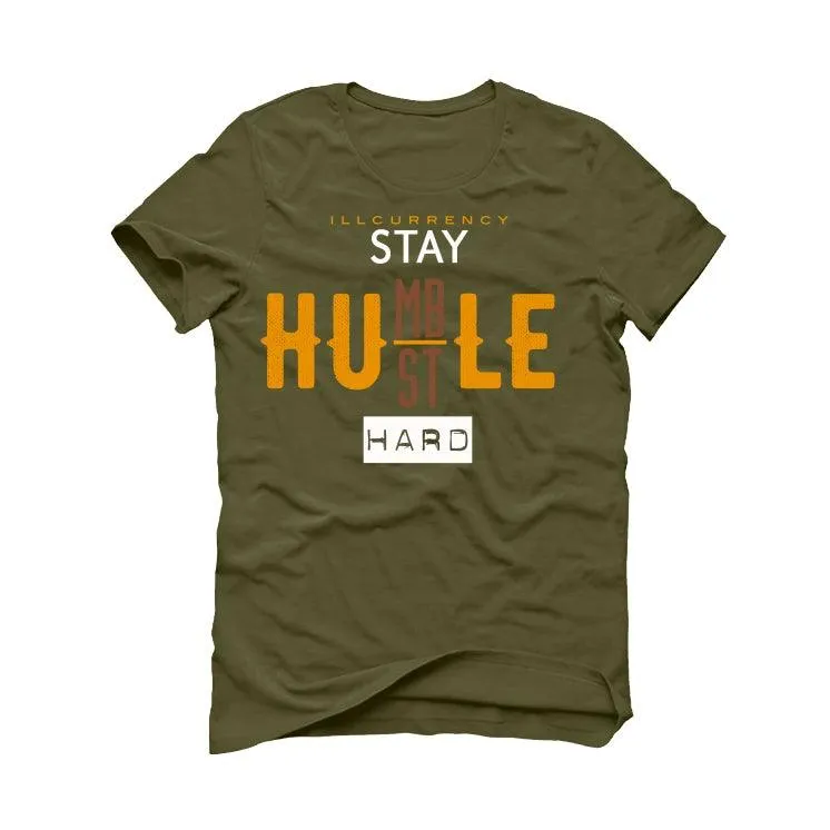 Nike Dunk Low Dusty Olive Gold Military Green T-Shirt (Stay Humble Hustle Hard)