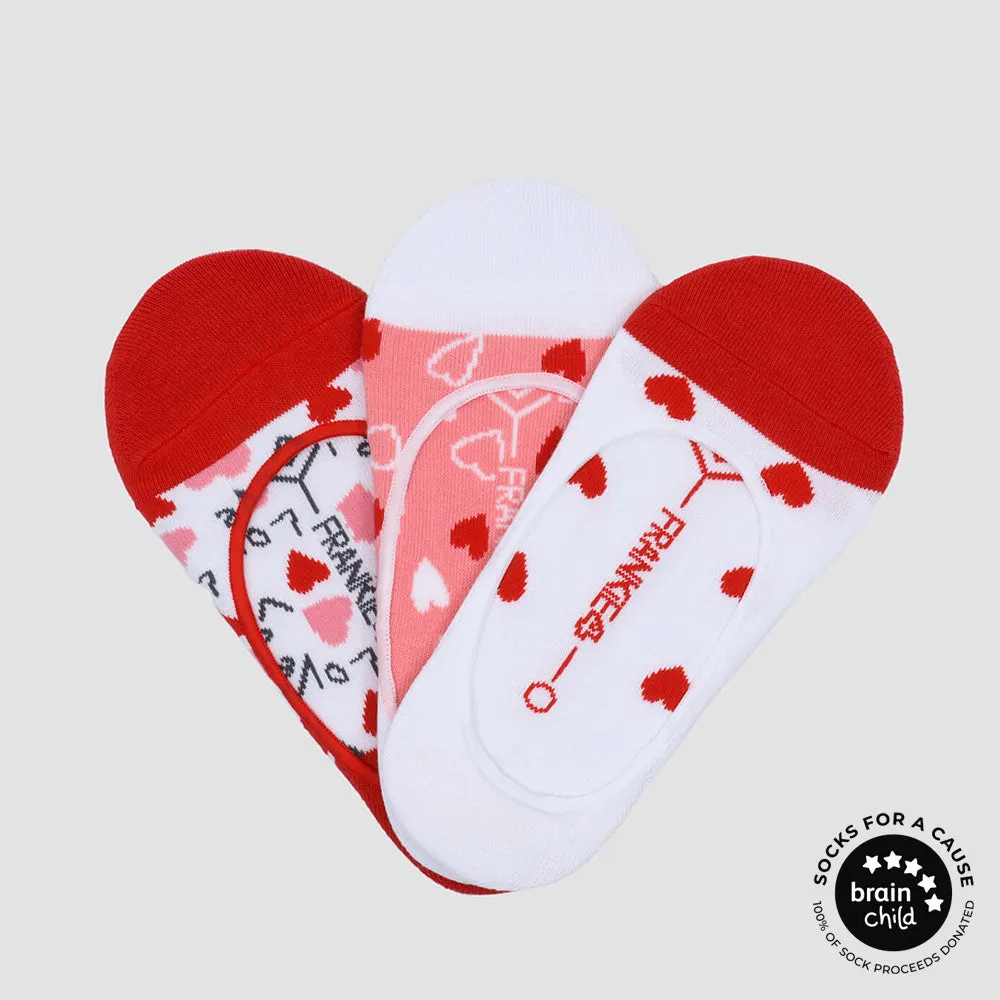 No-Show Adult Heart & Sole 3 pack