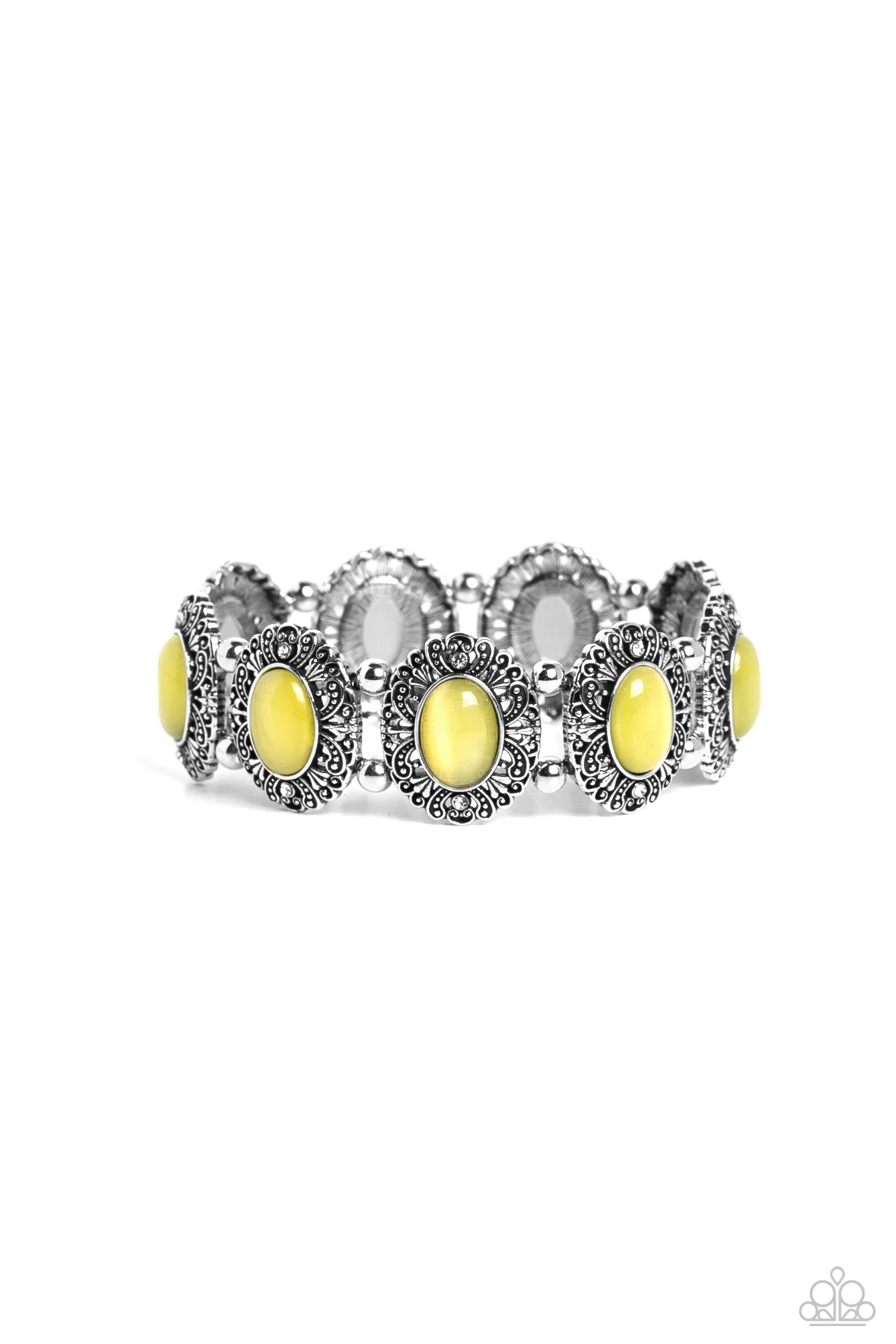 Paparazzi Vintage Vault Yellow Bracelet