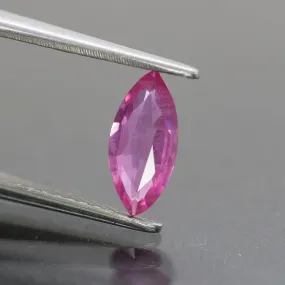 Pink sapphire | natural, marquise cut 8.5x4 mm, 0.53 ct