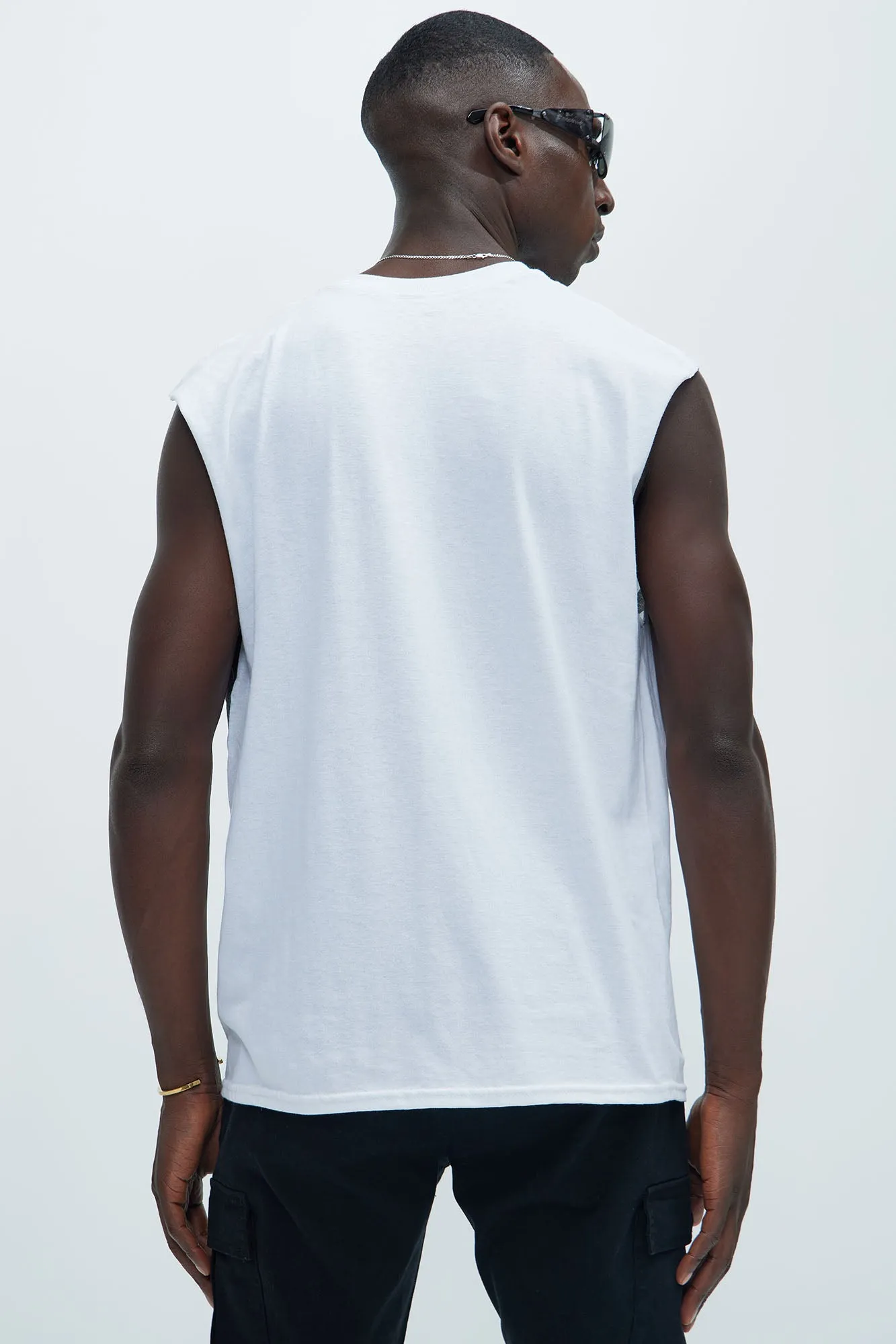 Power Sleeveless Tee - White