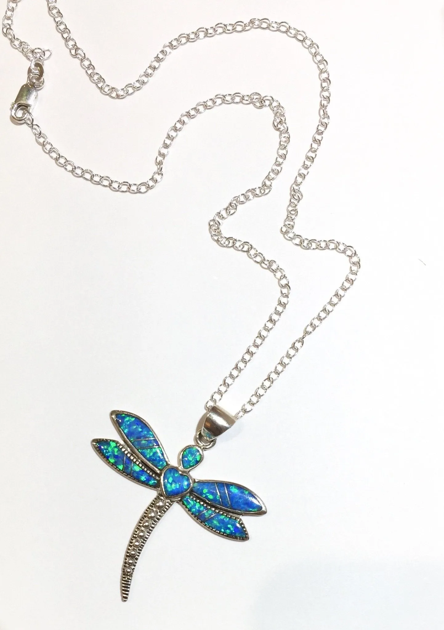 Protective Blue Dragonfly Pendant