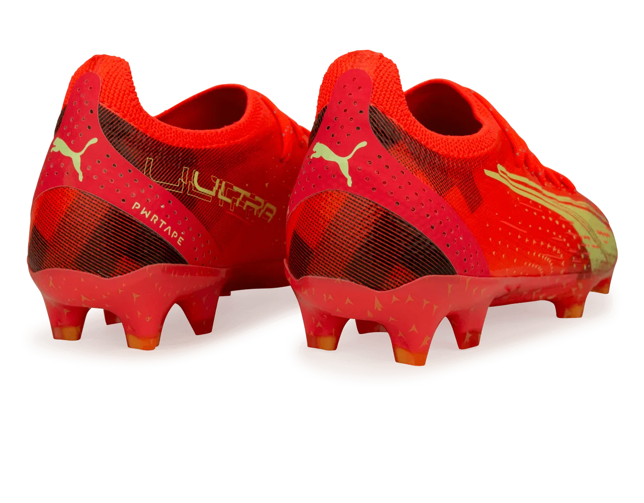 PUMA Men's Ultra Ultimate FG/AG Coral/Black