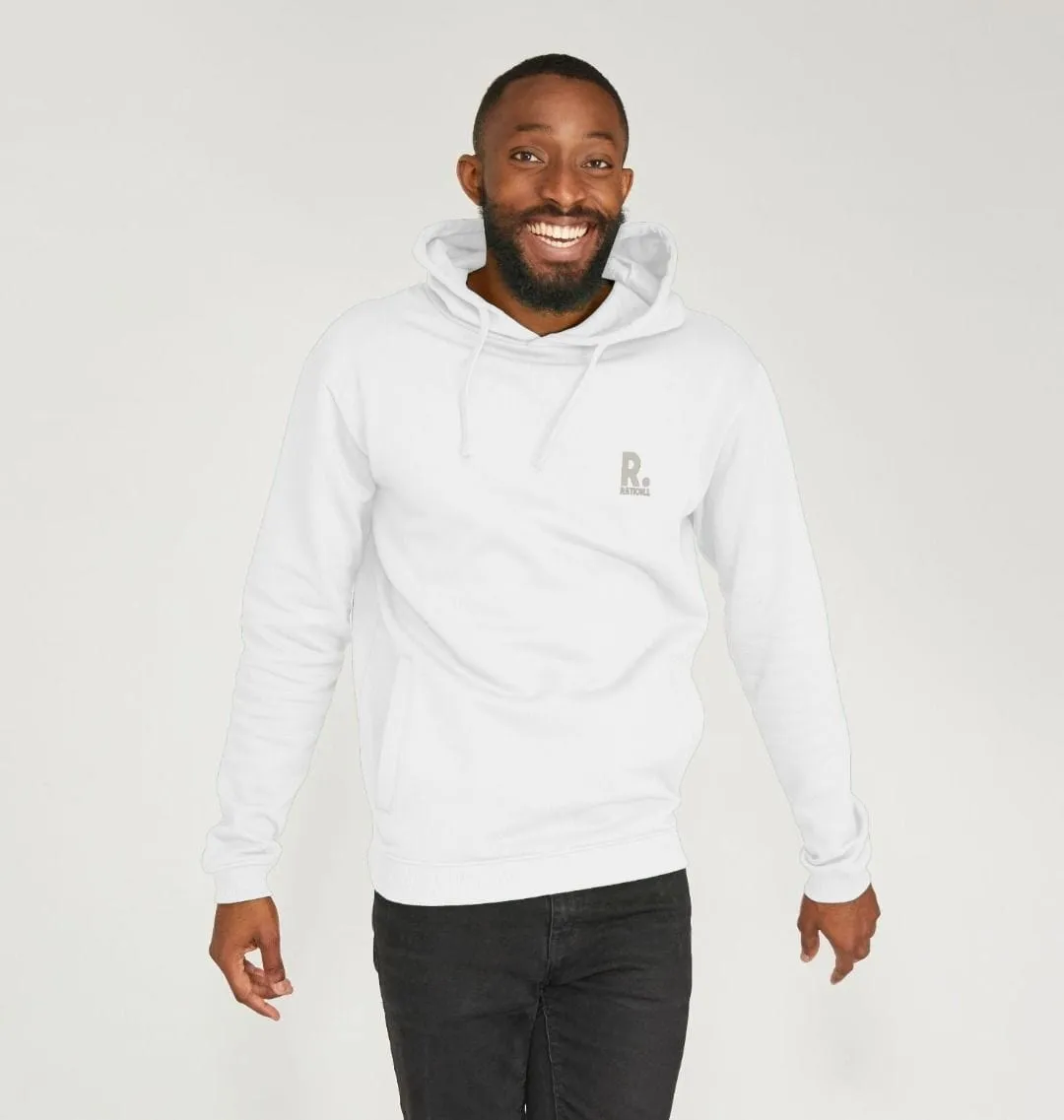 R Kind Men's Organic Cotton Hoodie | White