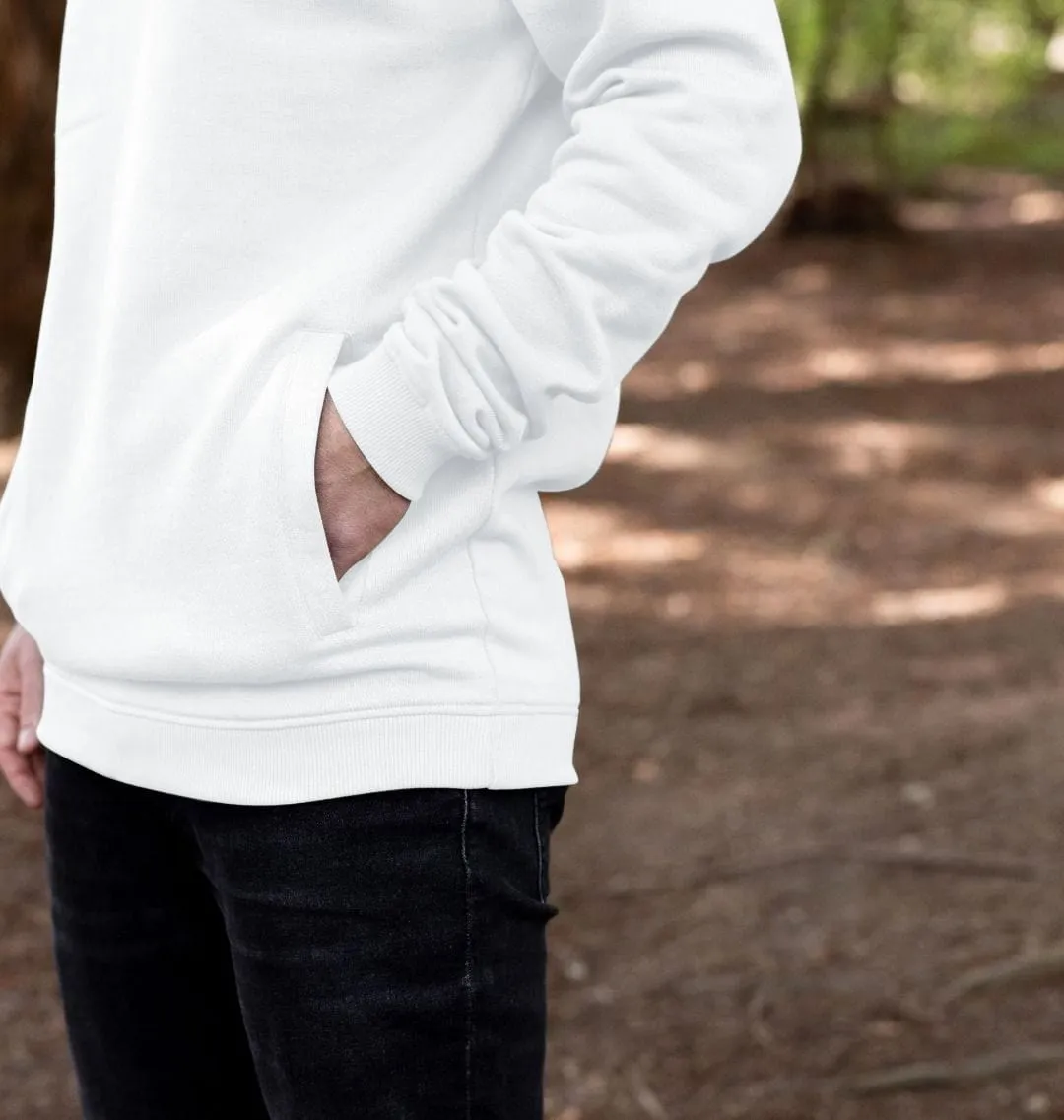 R Kind Men's Organic Cotton Hoodie | White