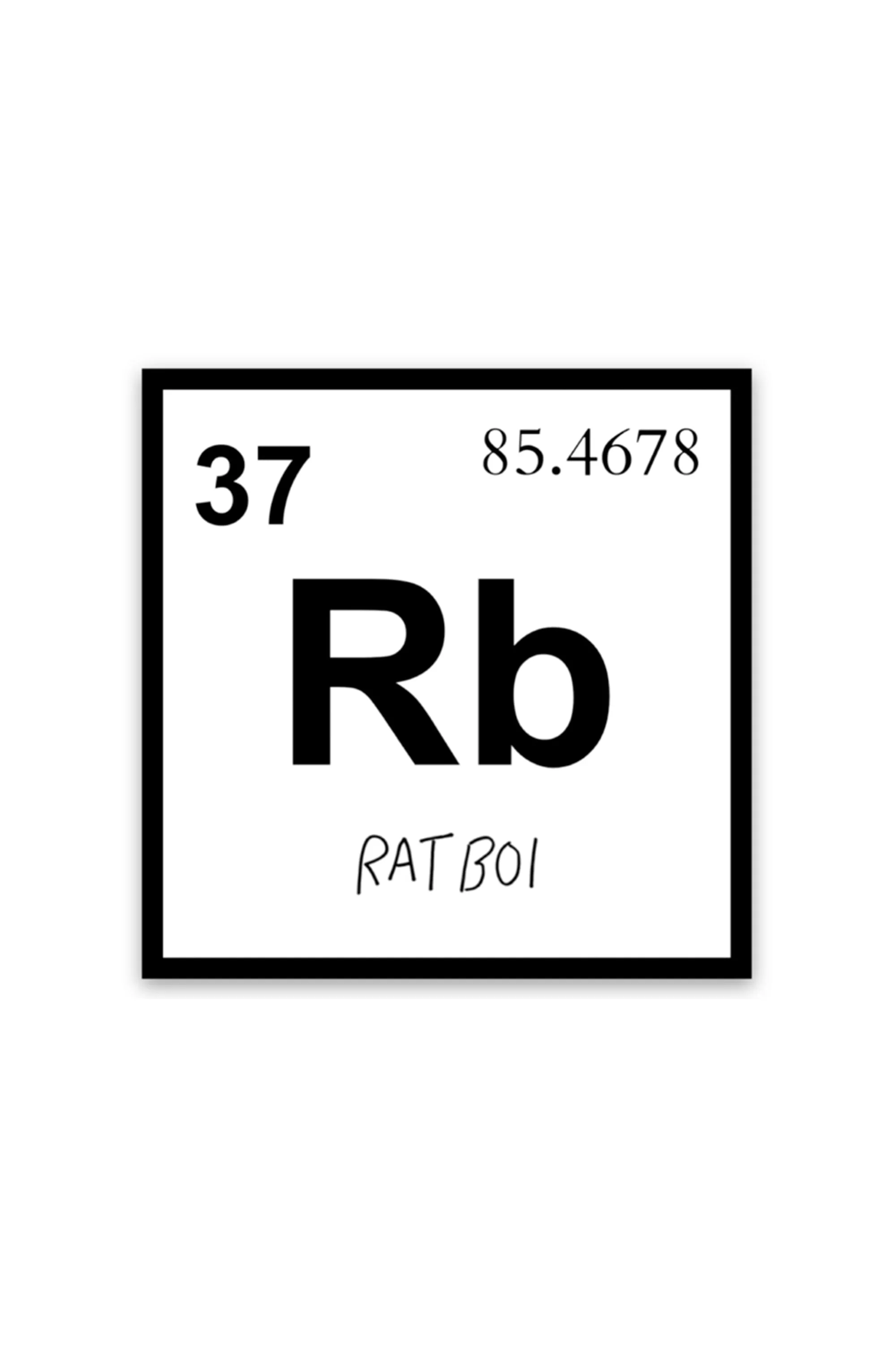 RAT BOI PERIODIC TABLE STICKER IN CLOUD