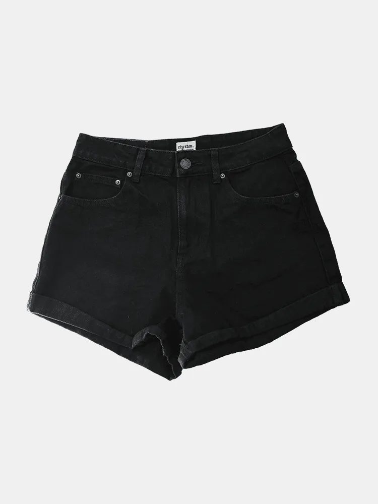 Rhythm Low Rider E-Fit Denim Short - Black