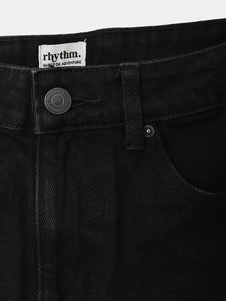 Rhythm Low Rider E-Fit Denim Short - Black