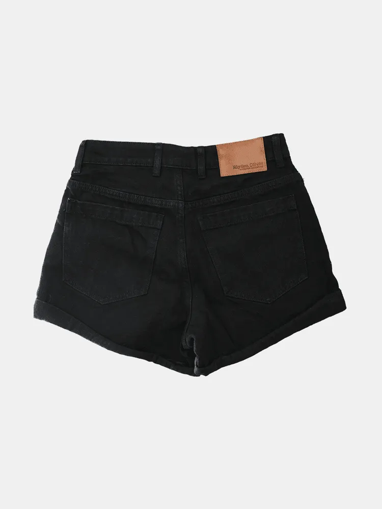 Rhythm Low Rider E-Fit Denim Short - Black