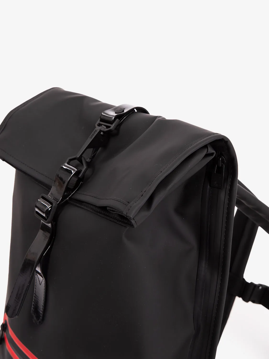 Rolltop rucksack contrast W3 black