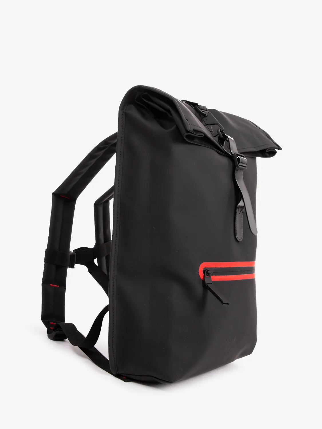 Rolltop rucksack contrast W3 black