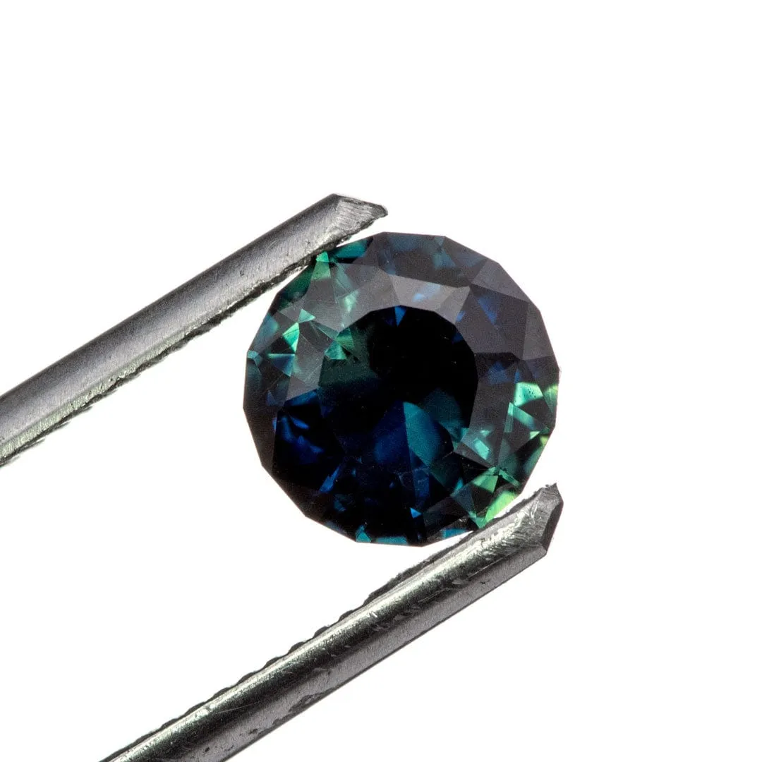 Round Cut Dark Blue 6.8mm/1.28ct  Thailand Sapphire Loose Gemstone