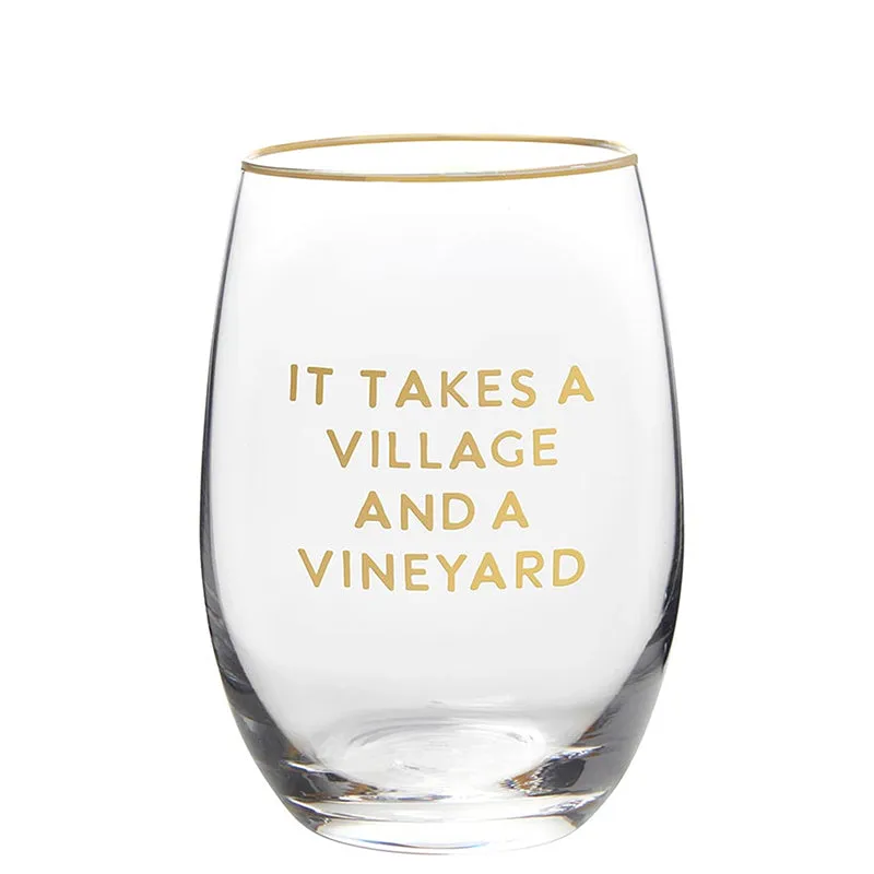 SANTA BARBARA DESIGN STUDIO | Wine Glass - It Takes a Village