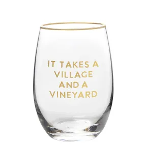 SANTA BARBARA DESIGN STUDIO | Wine Glass - It Takes a Village