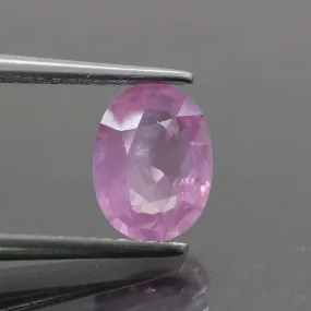 Sapphire | natural, pink, oval cut 8x6 mm, 1.47ct, Mozambique