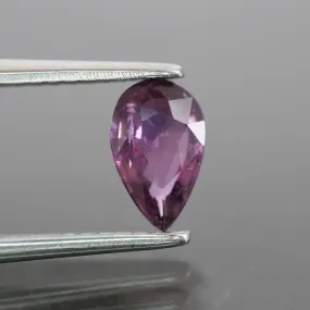 Sapphire | natural, purple, pear cut 7x 4.3 mm, VS 0.6ct