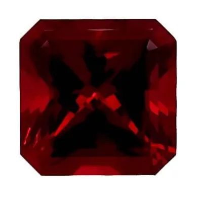 Square Radiant Cut Lab Created Ruby Gemstone