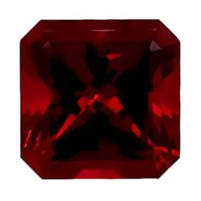 Square Radiant Cut Lab Created Ruby Gemstone