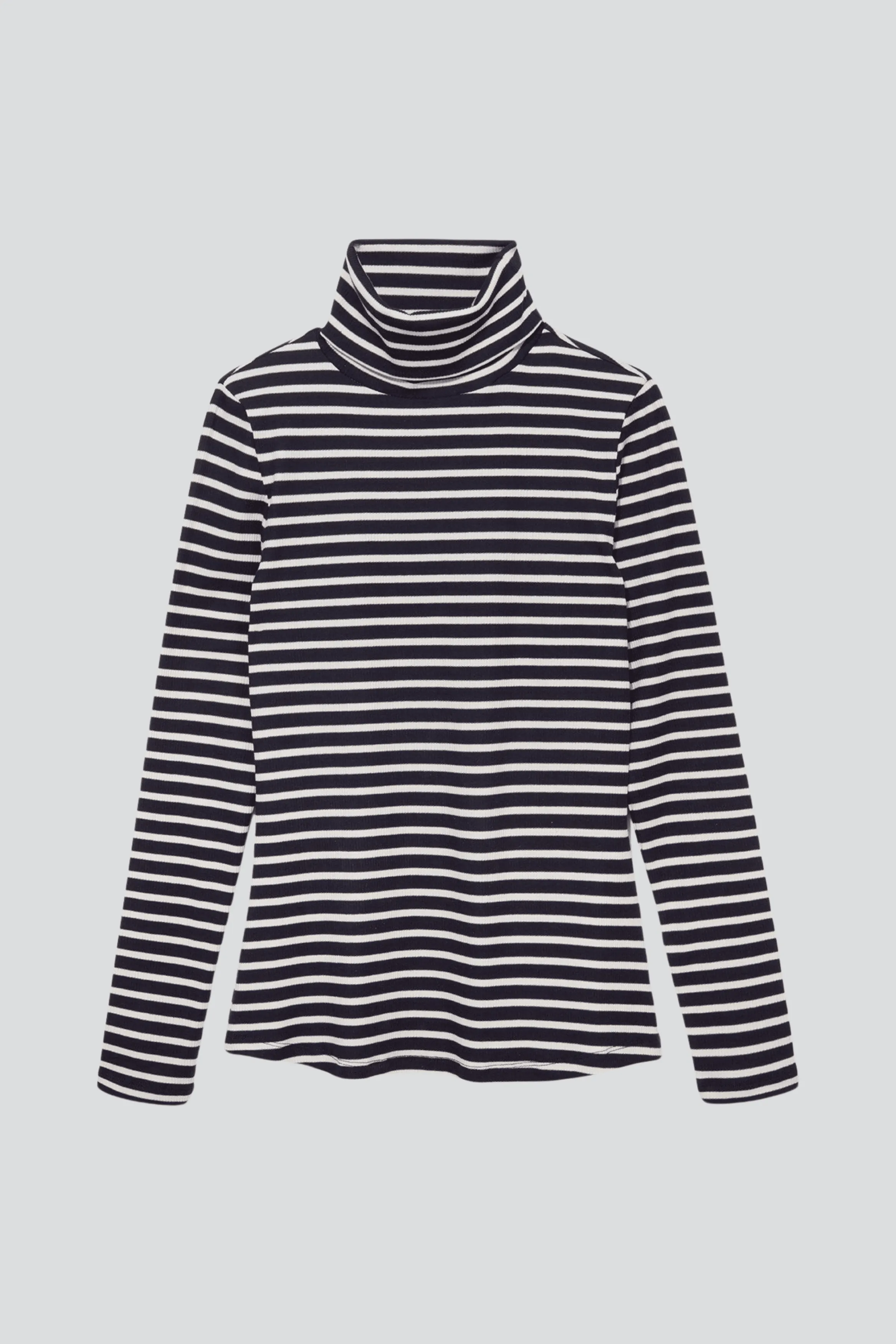 Striped Cotton Roll Neck | Multiple Colours