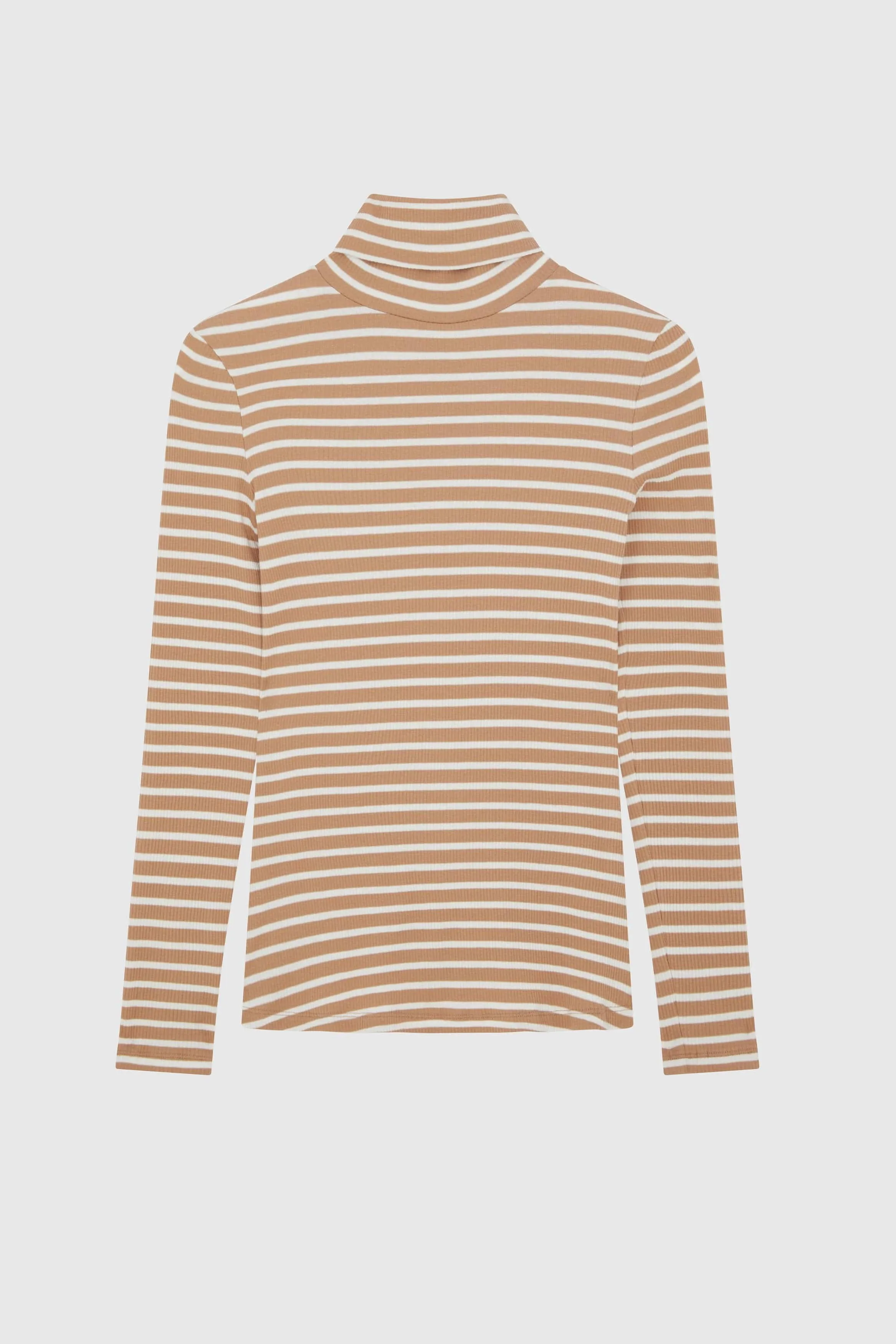 Striped Cotton Roll Neck | Multiple Colours