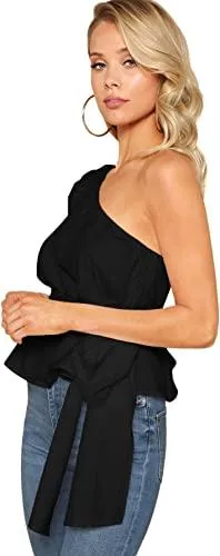 Style Quotient  Women Black Solid Tops