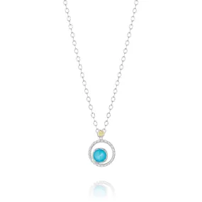 TACORI Silver Bloom Necklace featuring Neo-Turquoise Ref# SN14005