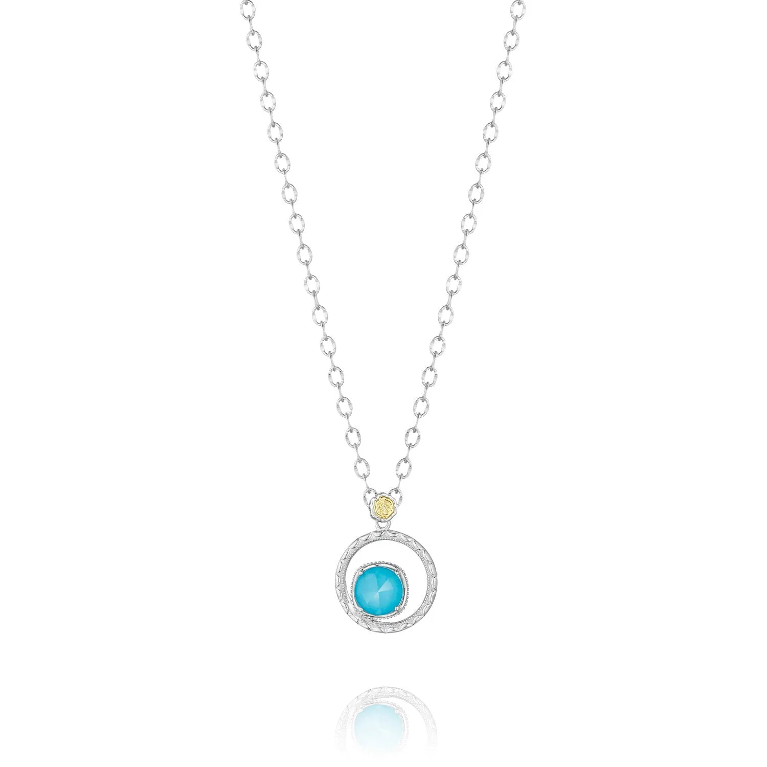 TACORI Silver Bloom Necklace featuring Neo-Turquoise Ref# SN14005