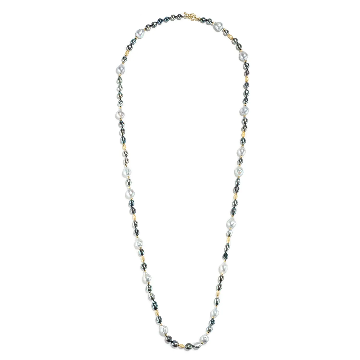 Tahitian Baroque & Keshi Pearl Necklace