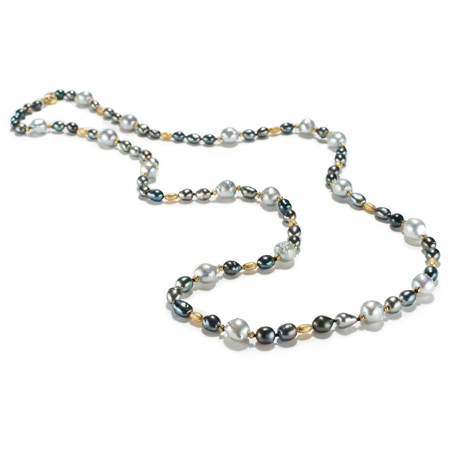 Tahitian Baroque & Keshi Pearl Necklace