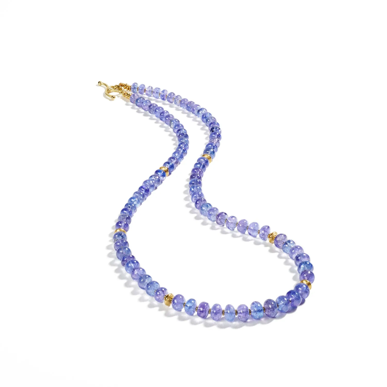 Tanzanite Rondelle Necklace