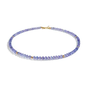 Tanzanite Rondelle Necklace