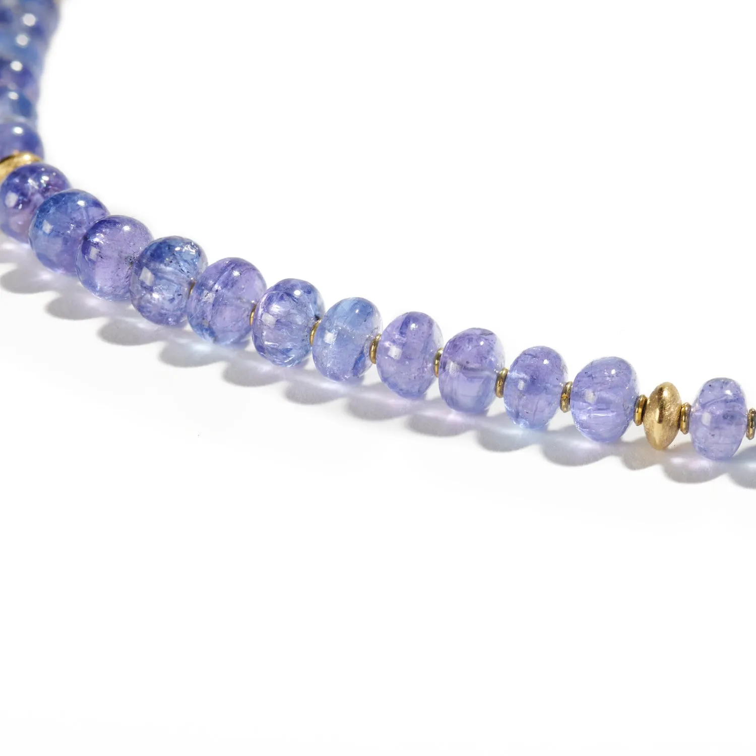 Tanzanite Rondelle Necklace