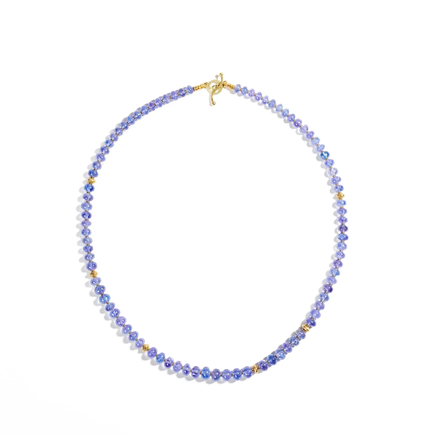 Tanzanite Rondelle Necklace