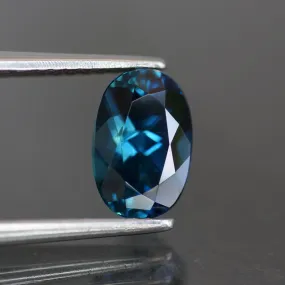 Tourmaline | Teal blue colour, oval cut 8x6 mm, 1.20ct, VS