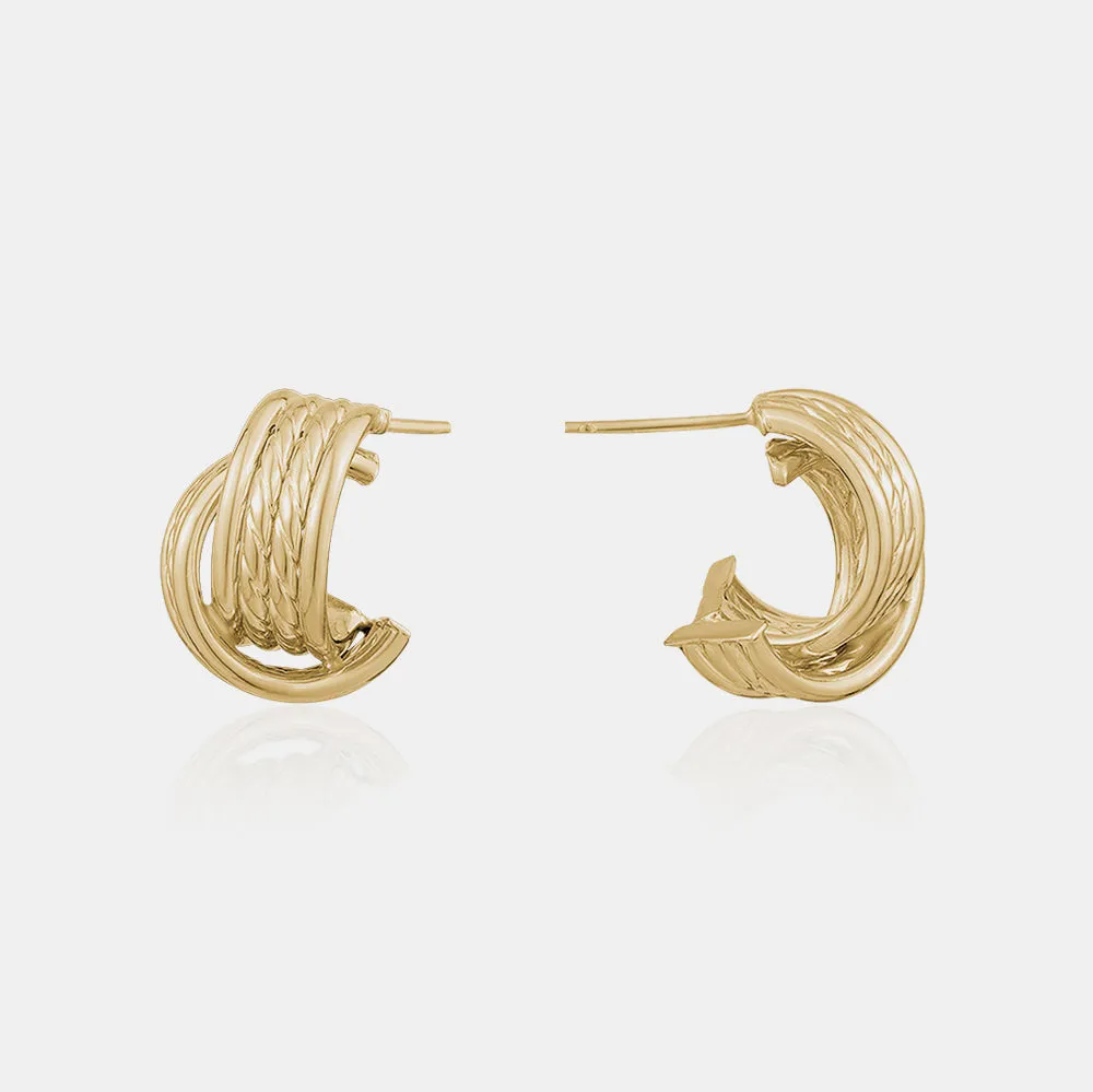 Twisted Interlock Earrings