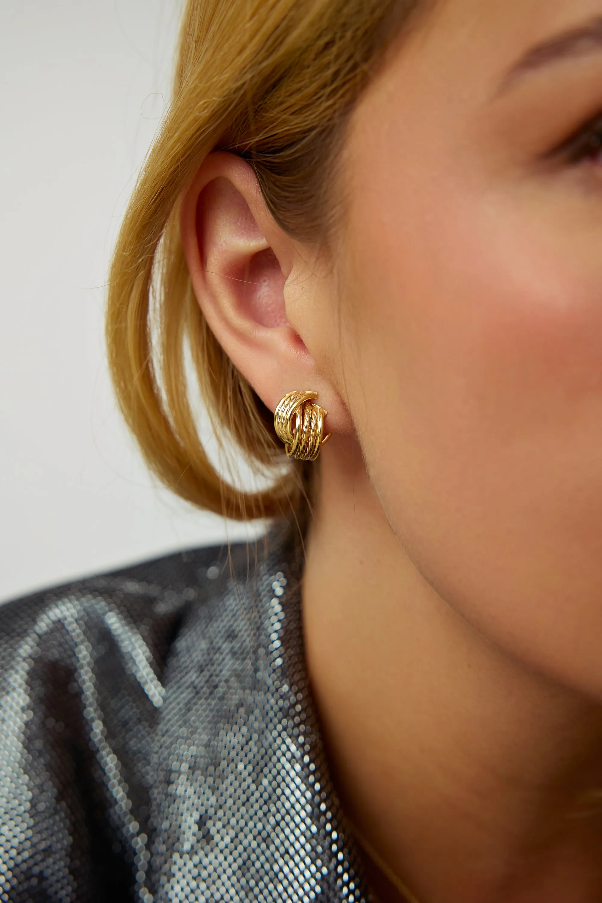 Twisted Interlock Earrings