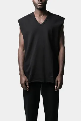 V-neck sweat tank top