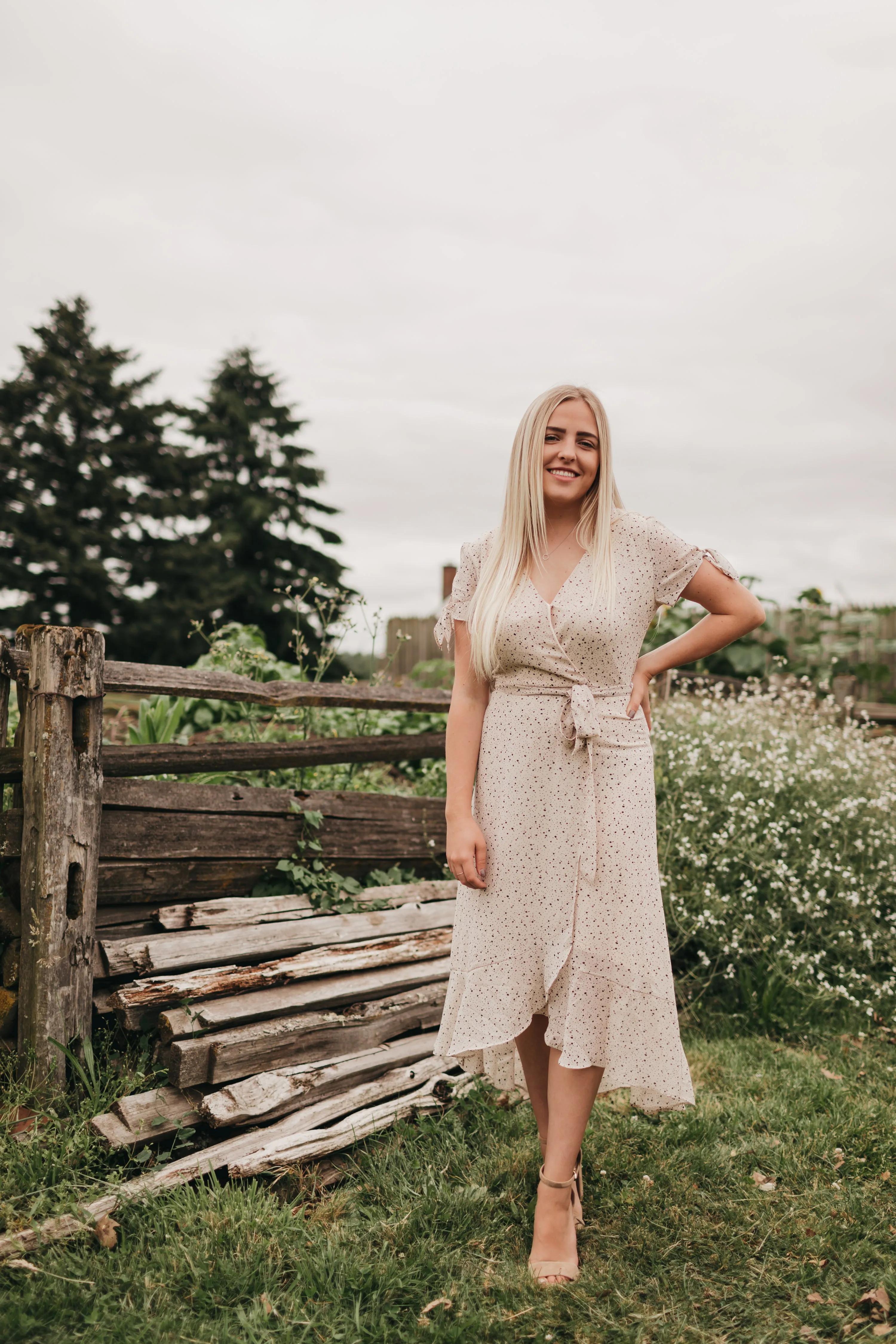 Valentina Midi Dress in Light Taupe