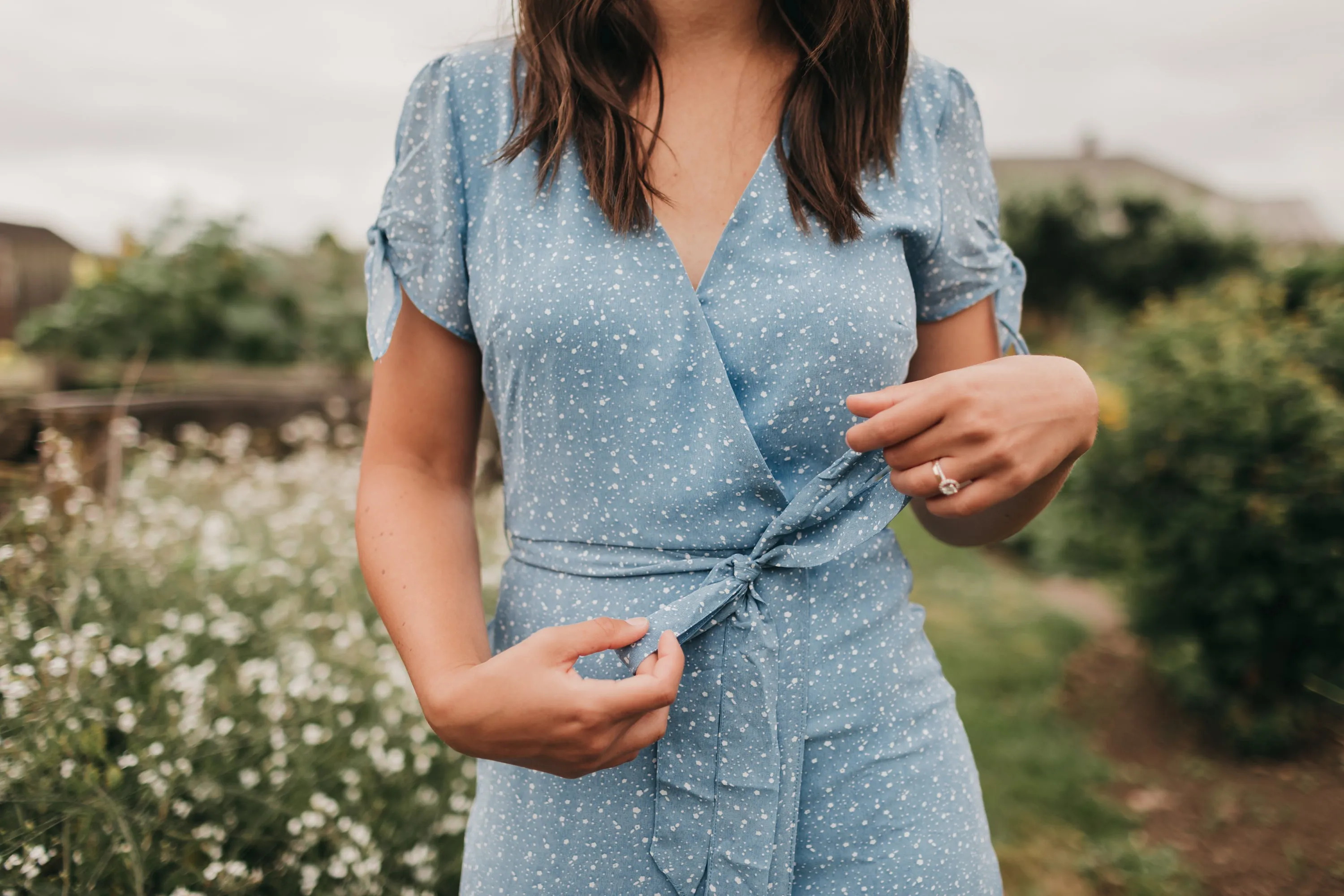 Valentina Midi Dress in Sky Blue