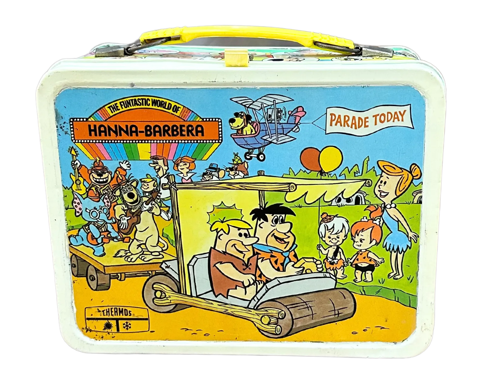 Vintage The Funtastic World of Hanna-Barbara  Metal Lunchbox