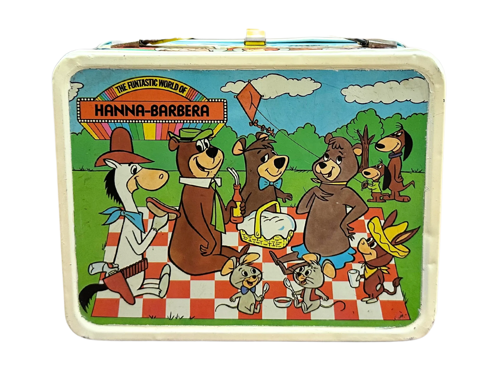 Vintage The Funtastic World of Hanna-Barbara  Metal Lunchbox