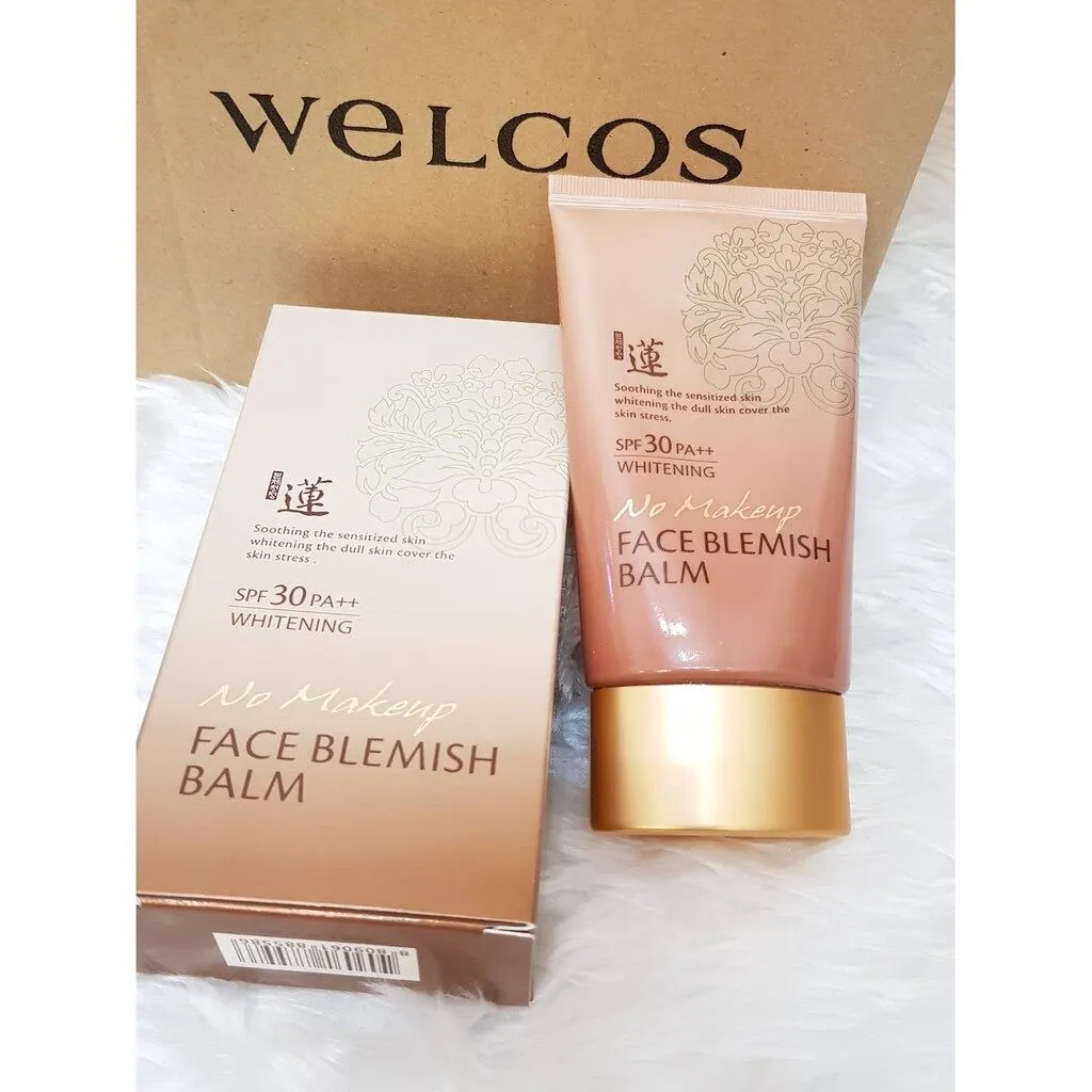 Welcos No Makeup Face Blemish Balm 50ml SPF30 PA   Whitening BB Creams Cosmetics Korean Facial Beauty Sunscreens Wrinkle Treatments Sensitive