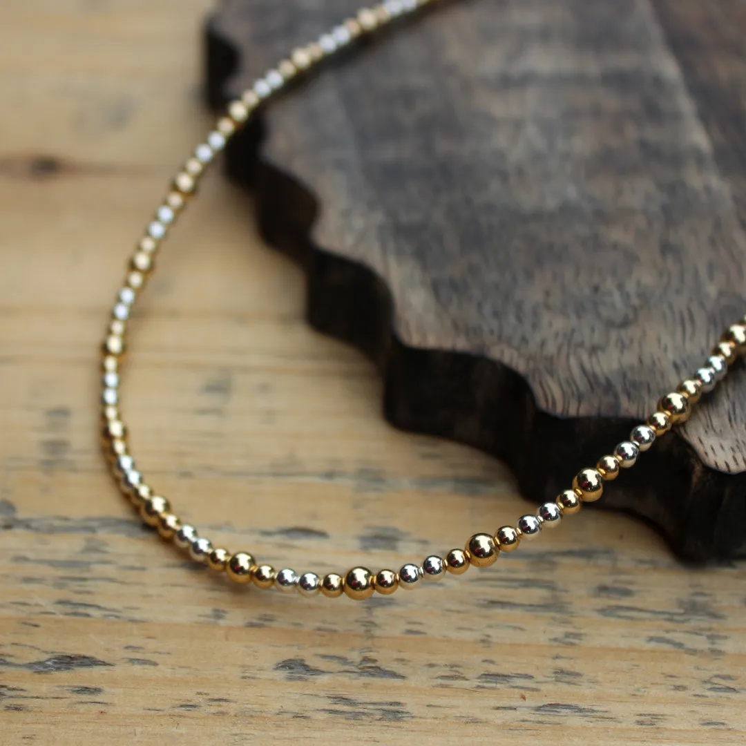 Wendy Gold and Silver Necklace